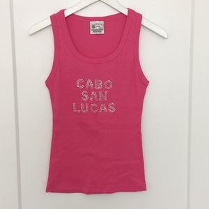 Summer pink tank top